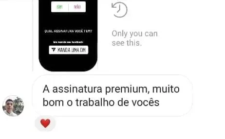 Mensagem de assinante da Suno Premium