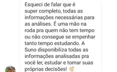 Depoimento de assinante Suno