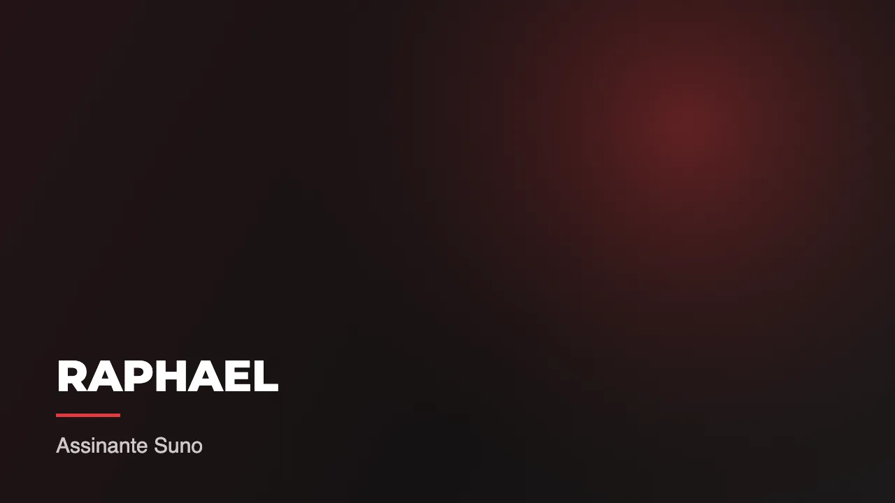 Depoimento em vídeo de Raphael