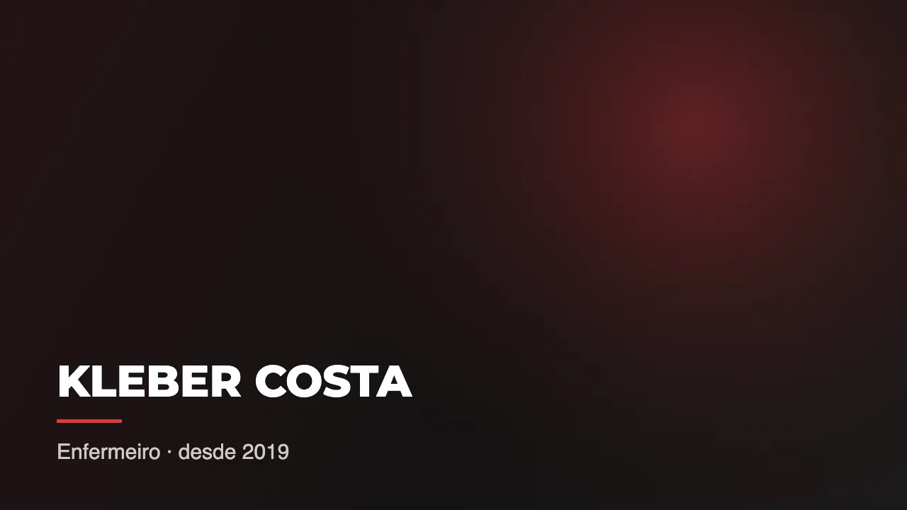 Depoimento em vídeo de Kleber Costa