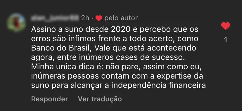 Depoimento: assino desde 2020 e os erros são ínfimos frente a todo acerto