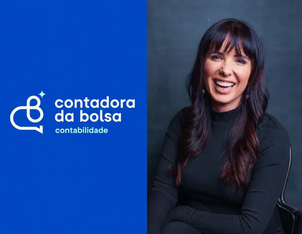 Logo da Contadora da Bolsa ao lado da foto da contadora